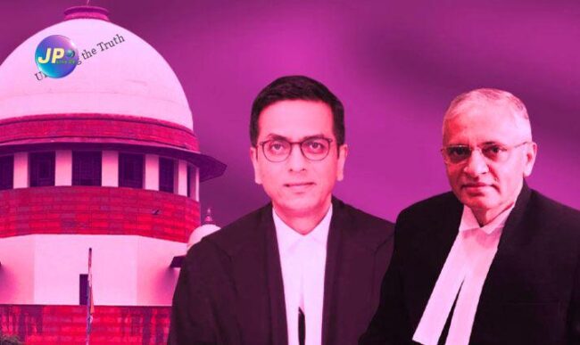 सुप्रीम कोर्ट ने चेक पर फ़र्ज़ी हस्ताक्षर मामले में, हाईकोर्ट के आदेश को रद्द करते हुए कहा की, दिया निर्णय तथ्यों और क़ानून से परे है - 1 7862309 justices dy chandrachud and as bopanna