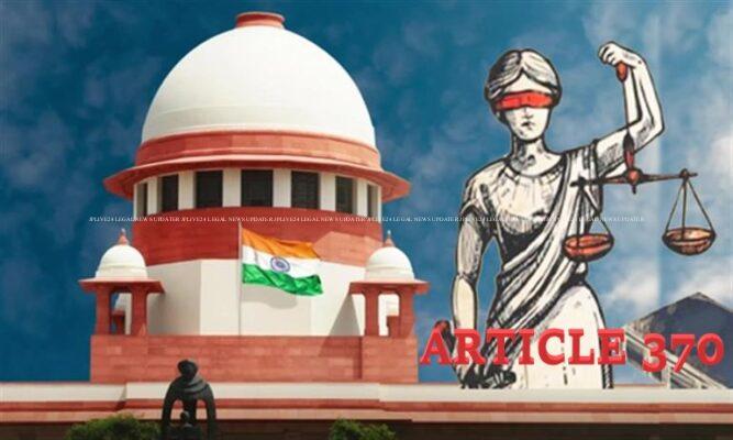 "संवैधानिक पीठ" - "अनुच्छेद 370" फैसले के खिलाफ समीक्षा याचिकाओं पर गौर करने के बाद ने कहा की रिकॉर्ड पर कोई त्रुटि स्पष्ट नहीं, याचिकाएं खारिज 10 ARTICLE 370 SCI