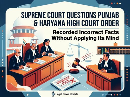 सुप्रीम कोर्ट ने हाई कोर्ट के आदेश पर उठाए सवाल, कहा- बिना दिमाग लगाए दर्ज किए गलत तथ्य